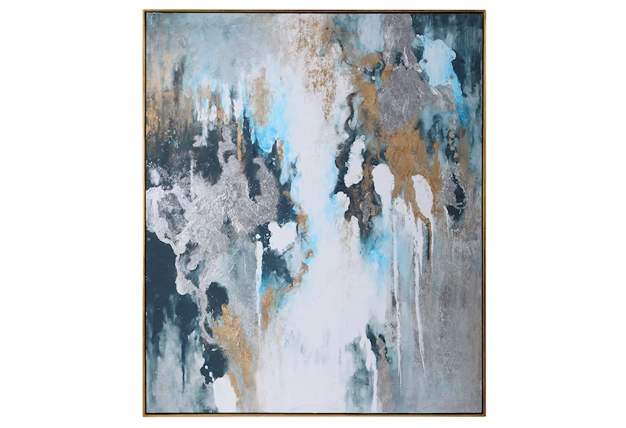 Art Stormy Seas Hand Painted Canvas by Uttermost at Janeen's Furniture Gallery