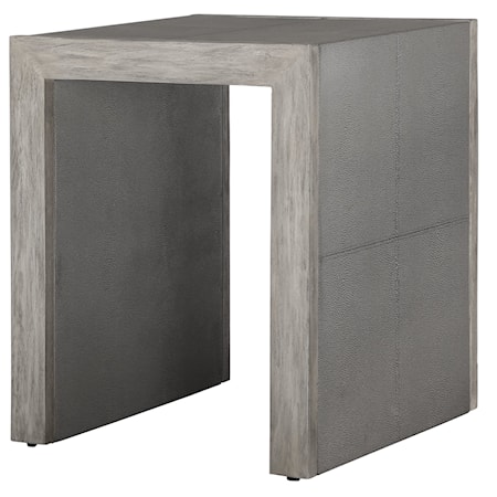 Aerina Modern Gray End Table