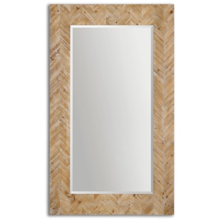 Demetria Oversized Wooden Mirror
