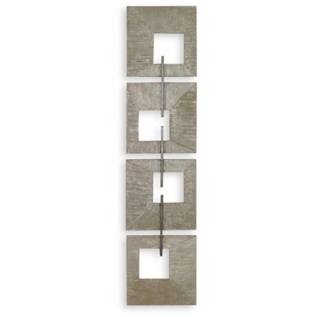 Linked Champagne Metal Wall Decor