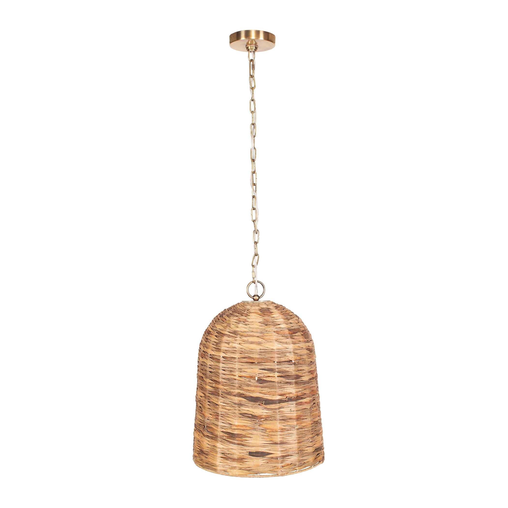 Uttermost Rotorua Rotorua 1 Light Sea Grass Pendant