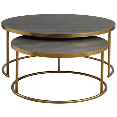 Aragon Gray Nesting Coffee Tables Set/2