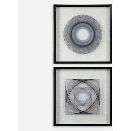 String Duet Geometric Art Set of 2