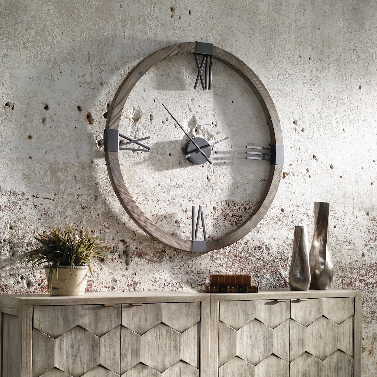 Uttermost Clocks Marcelo Modern Wall Clock