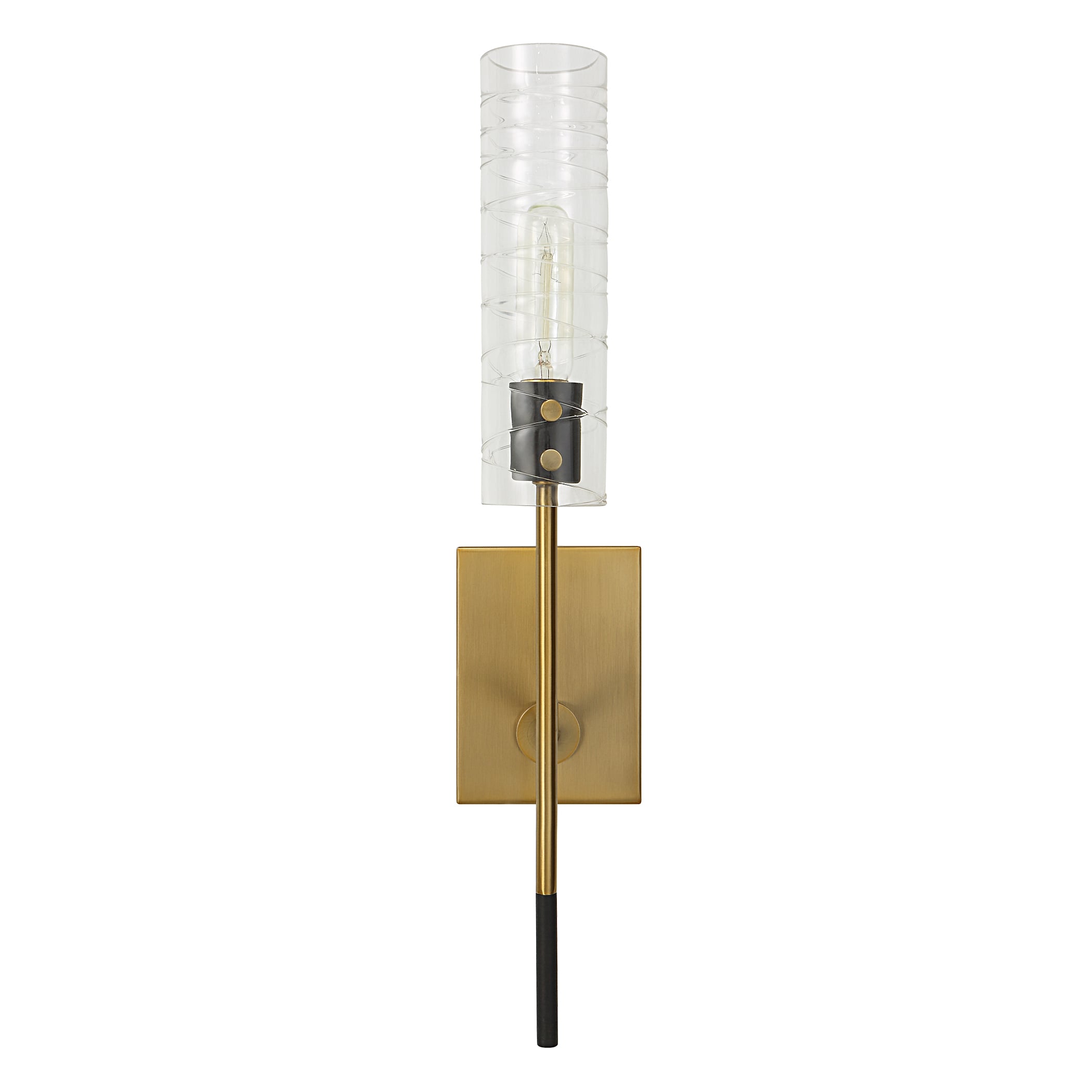 Telesto 1 Light Brass Sconce