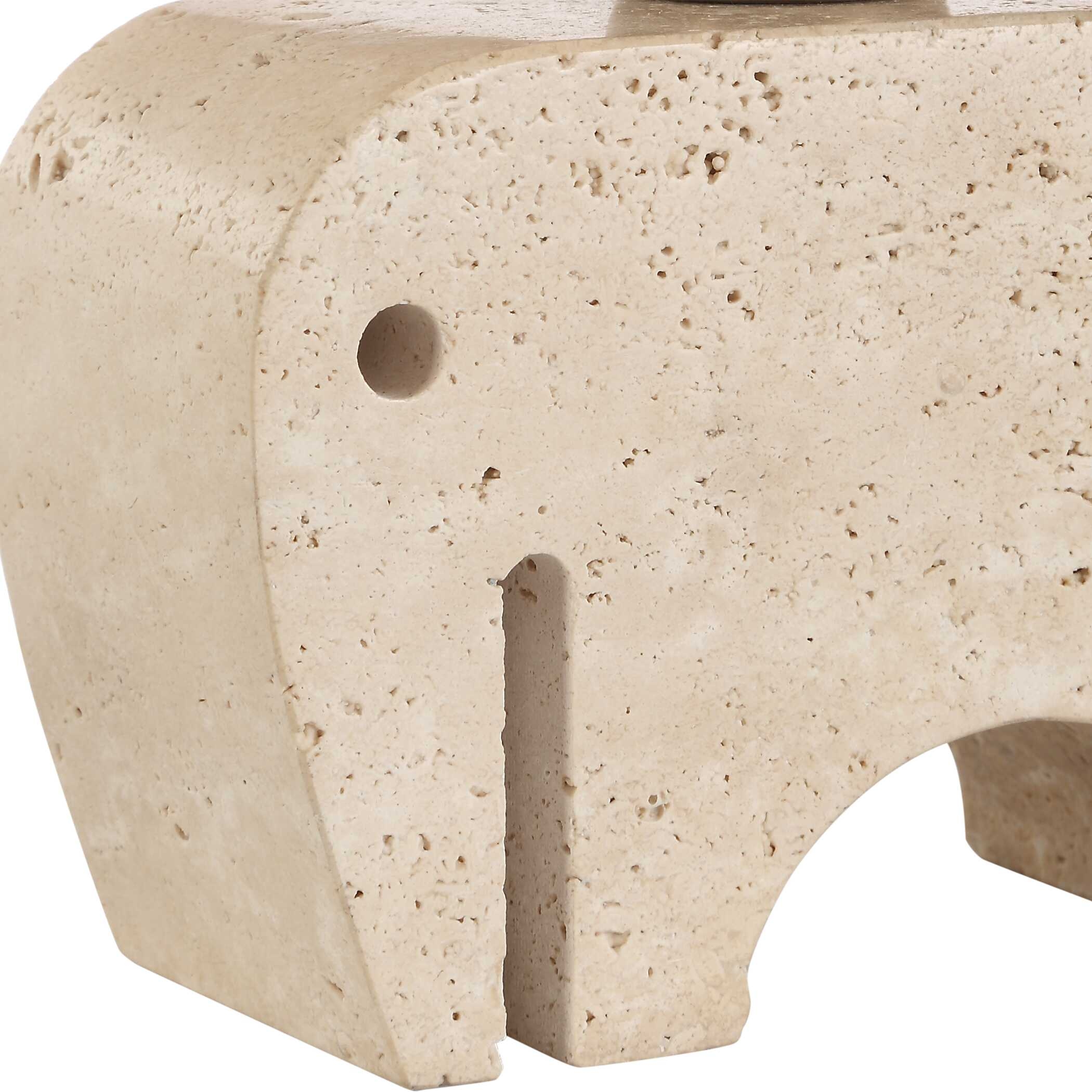 Uttermost Tusk Tusk Travertine Accent Lamp