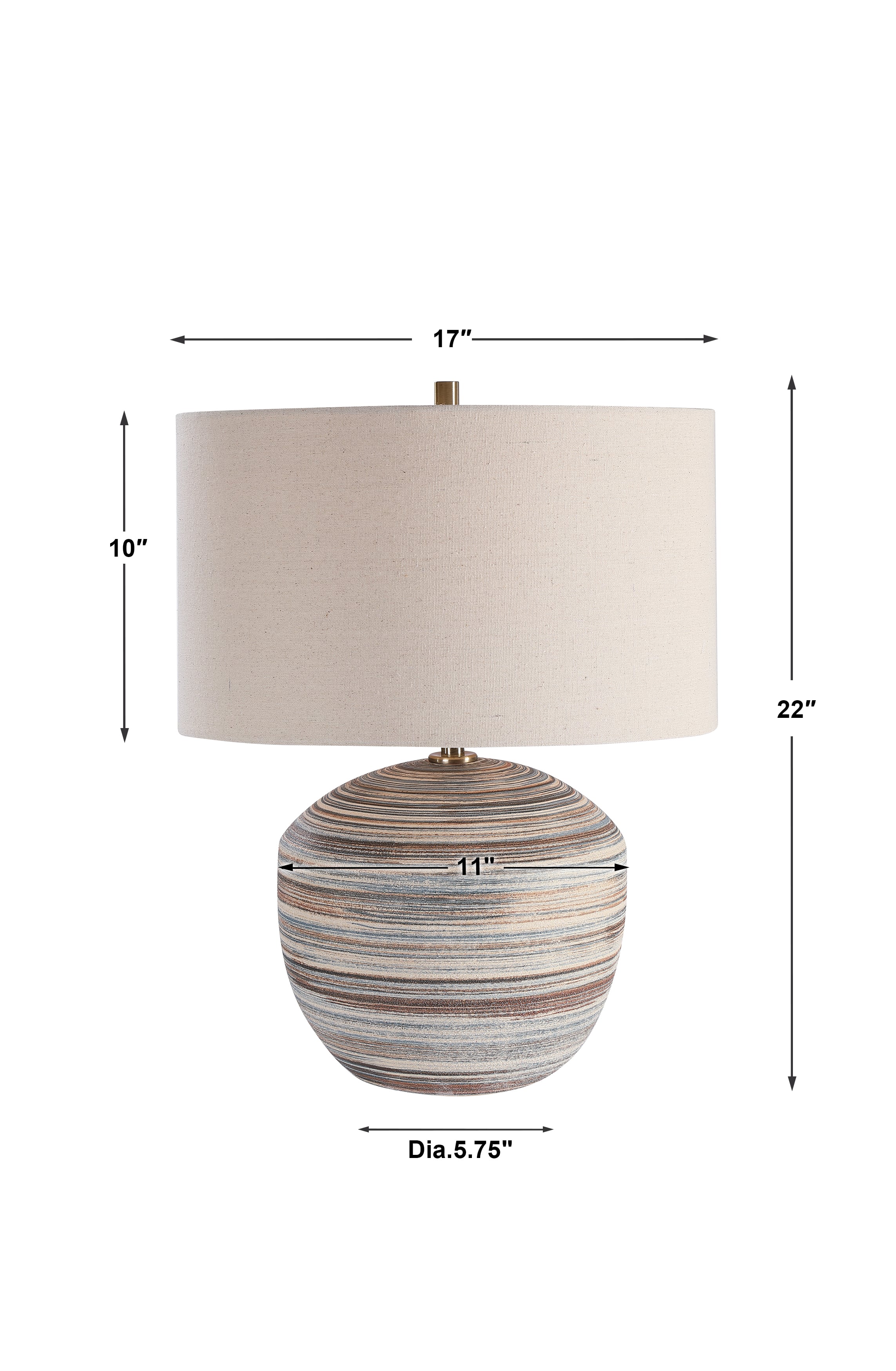Uttermost Accent Lamps Prospect Striped Accent Lamp