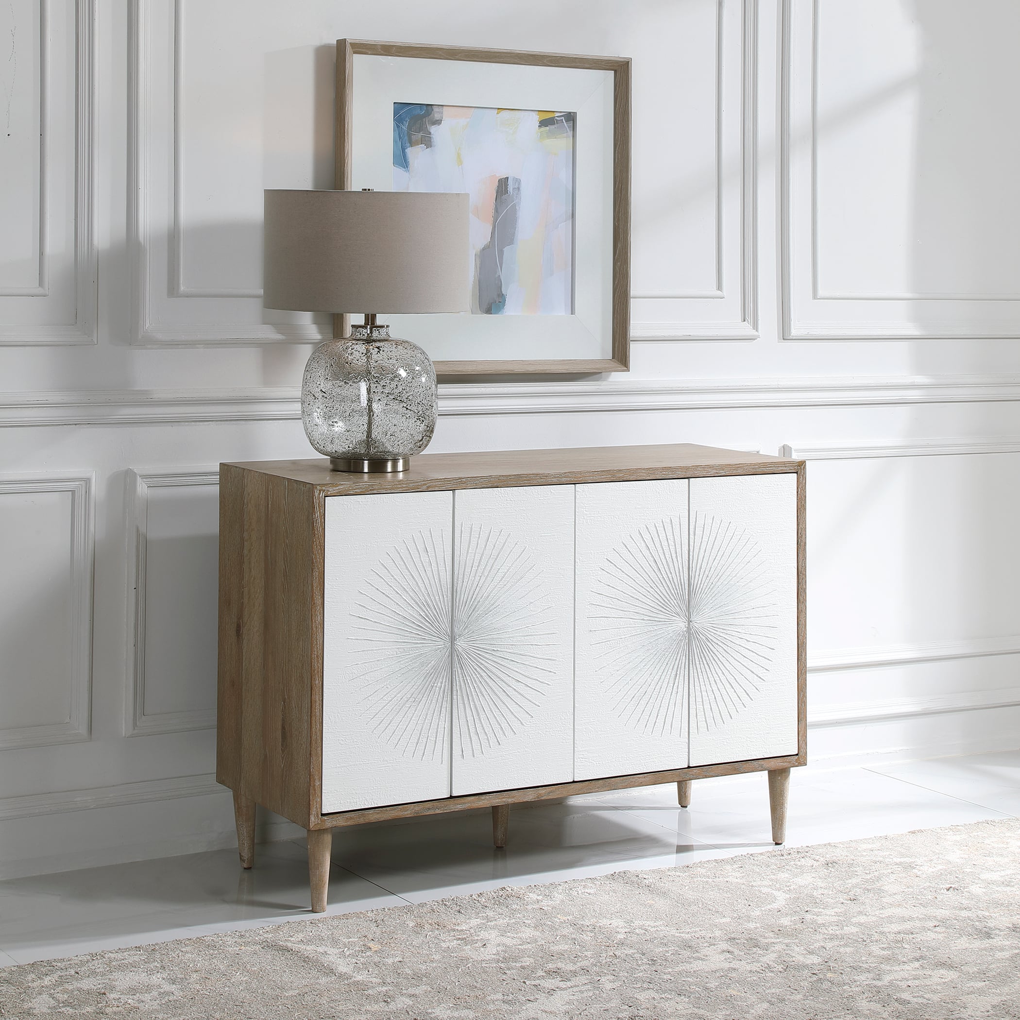 Dani 4 Door White Cabinet