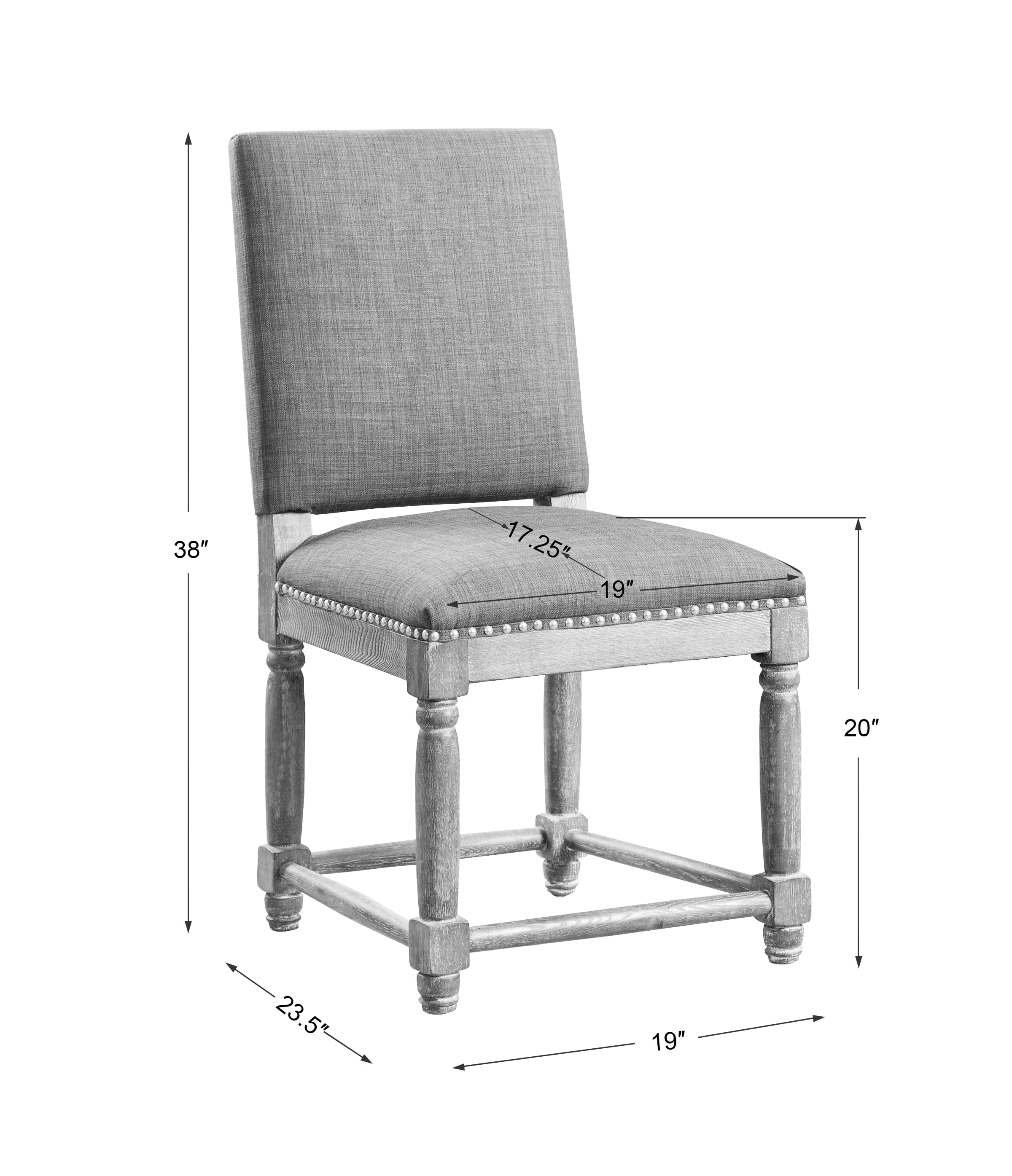 Uttermost Accent Furniture - Accent Chairs Laurens Gray Accent Chair