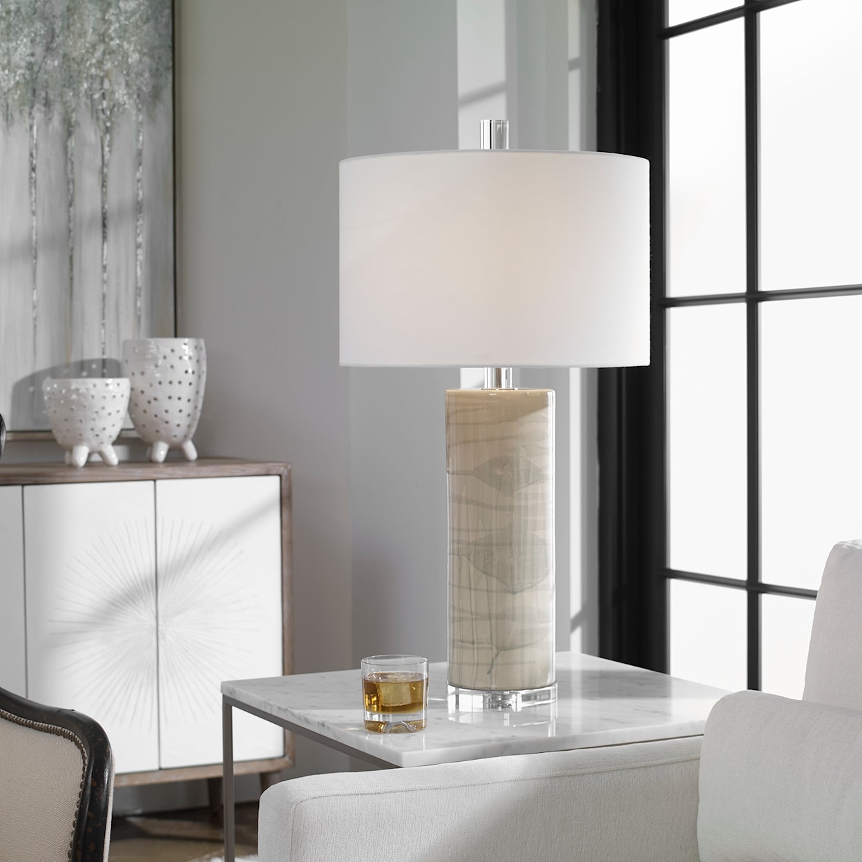 Uttermost Table Lamps Zesiro Modern Table Lamp