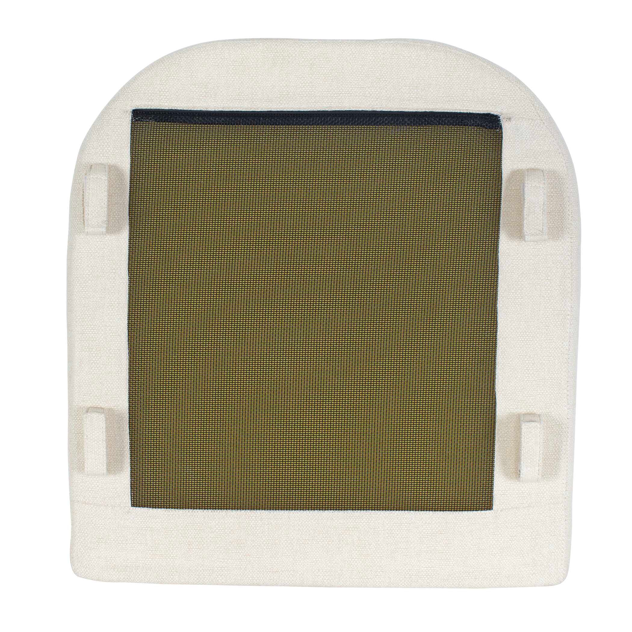 Uttermost Bolster Back Bolster Back White Outdoor Counter Stool