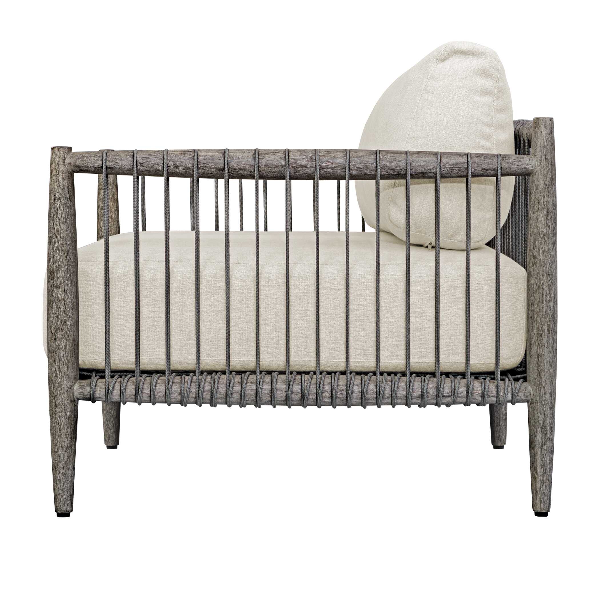 Uttermost Borneo Borneo White Outdoor Lounge Chair