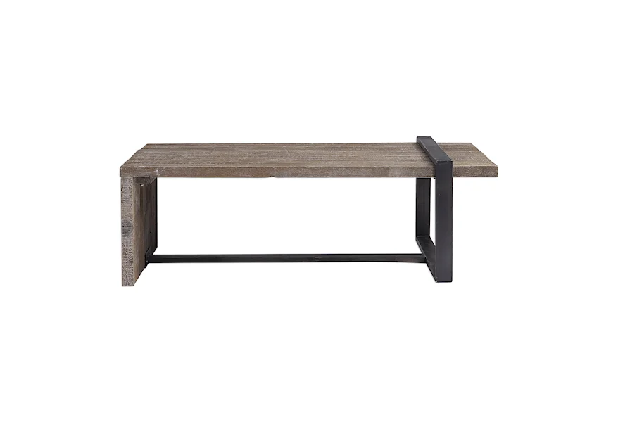 Accent Furniture - Occasional Tables Genero Weathered Coffee Table by Uttermost at Janeen's Furniture Gallery