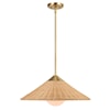 Uttermost Phuvinh Phuvinh 1 Light Rattan Shade Pendant