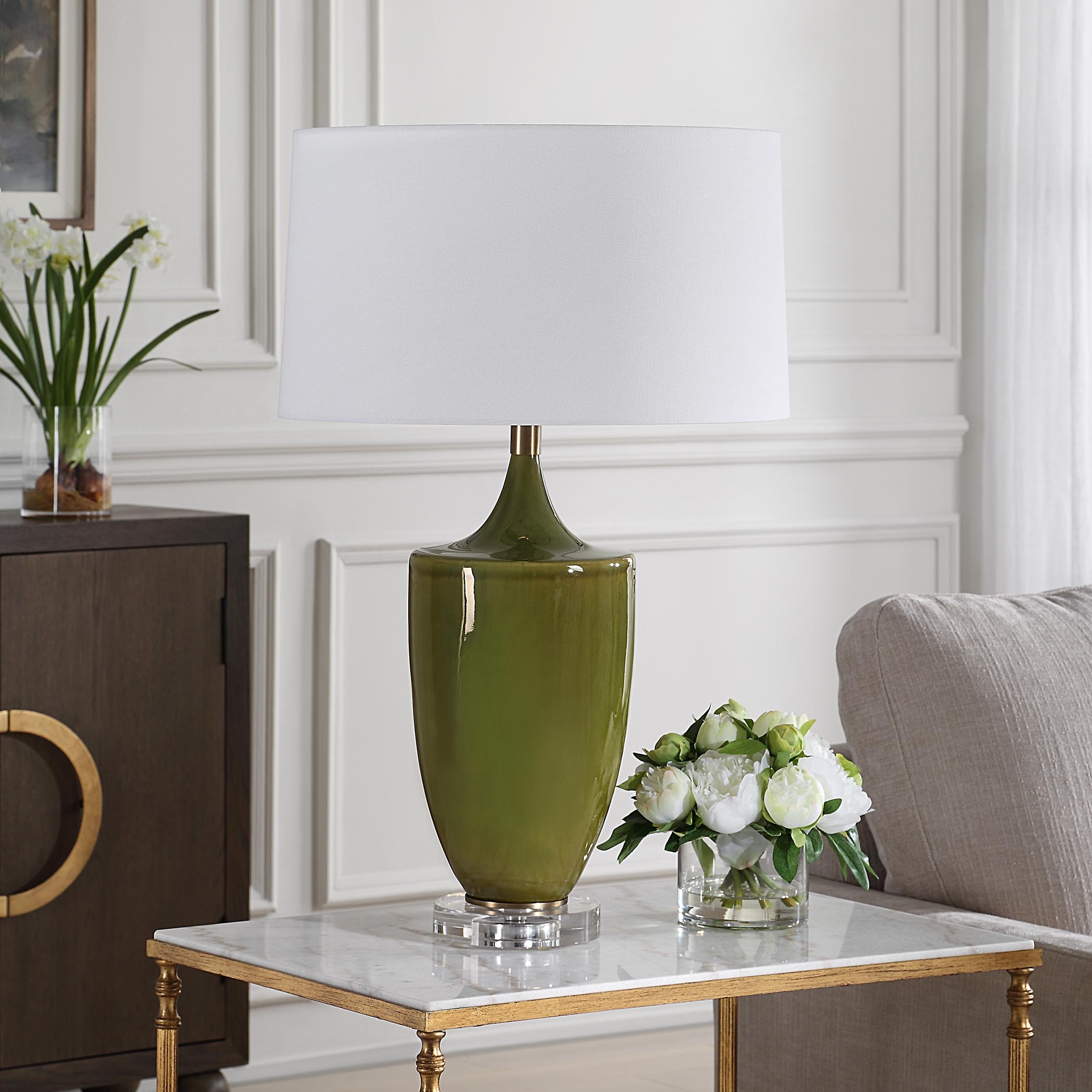 Uttermost Adela Adela Moss Green Table Lamp