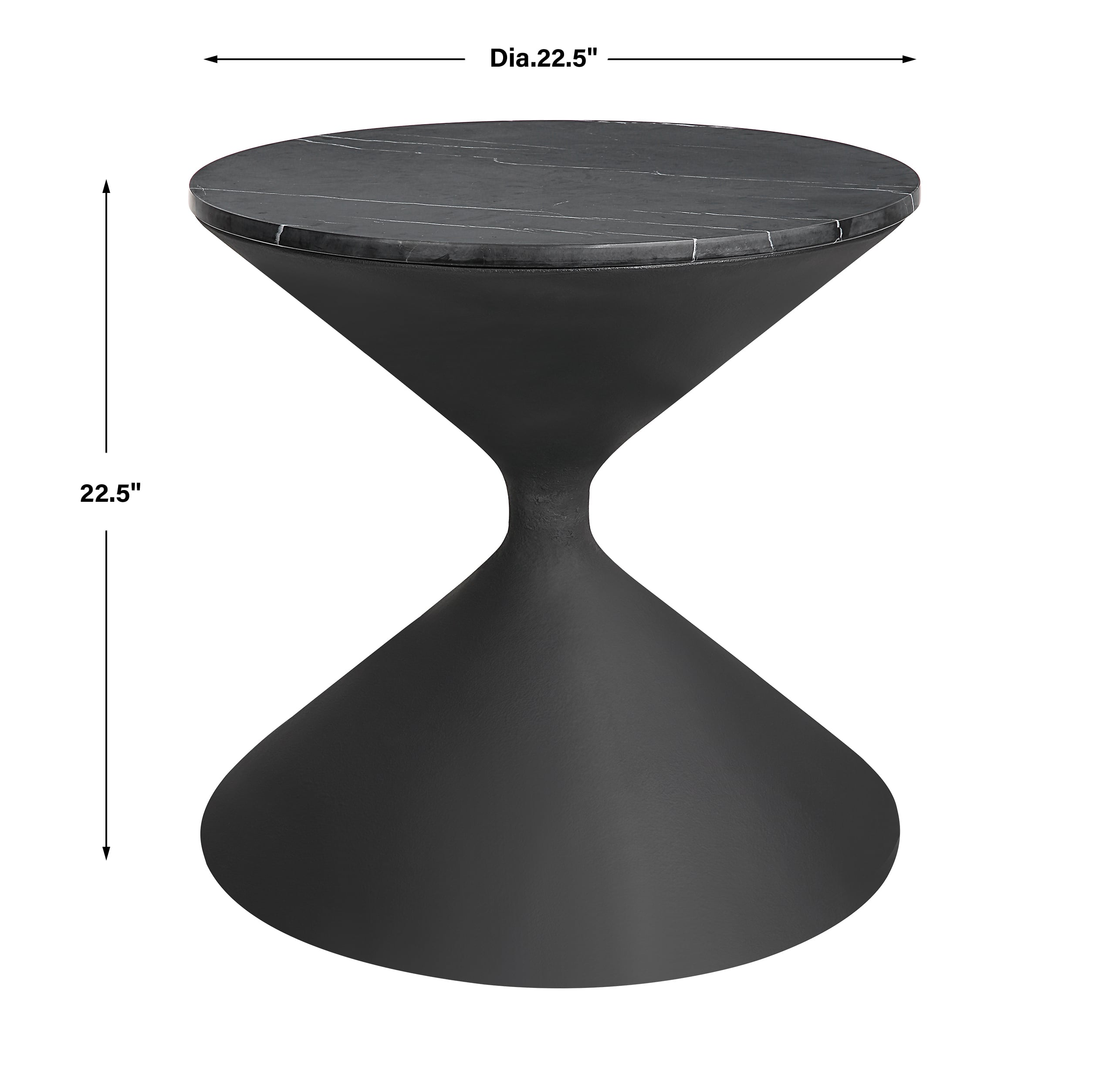 Hourglass Shaped Side Table