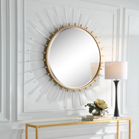 Oracle Round Starburst Mirror