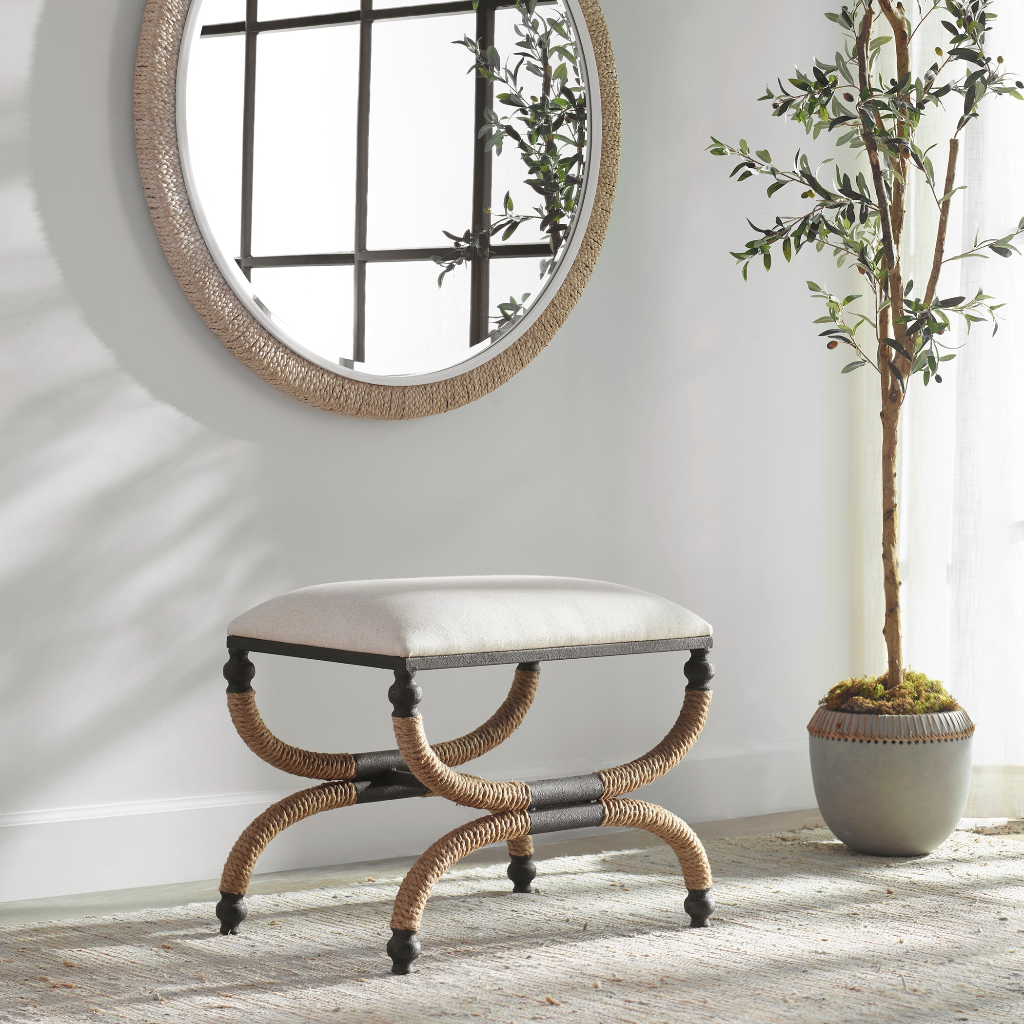 Uttermost Icaria Icaria Upholstered Small Bench
