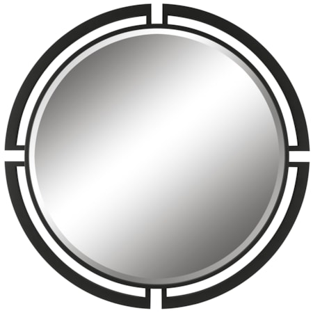 Quadrant Modern Round Mirror