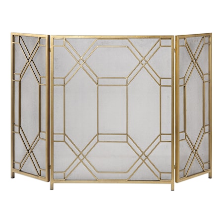 Rosen Gold Fireplace Screen