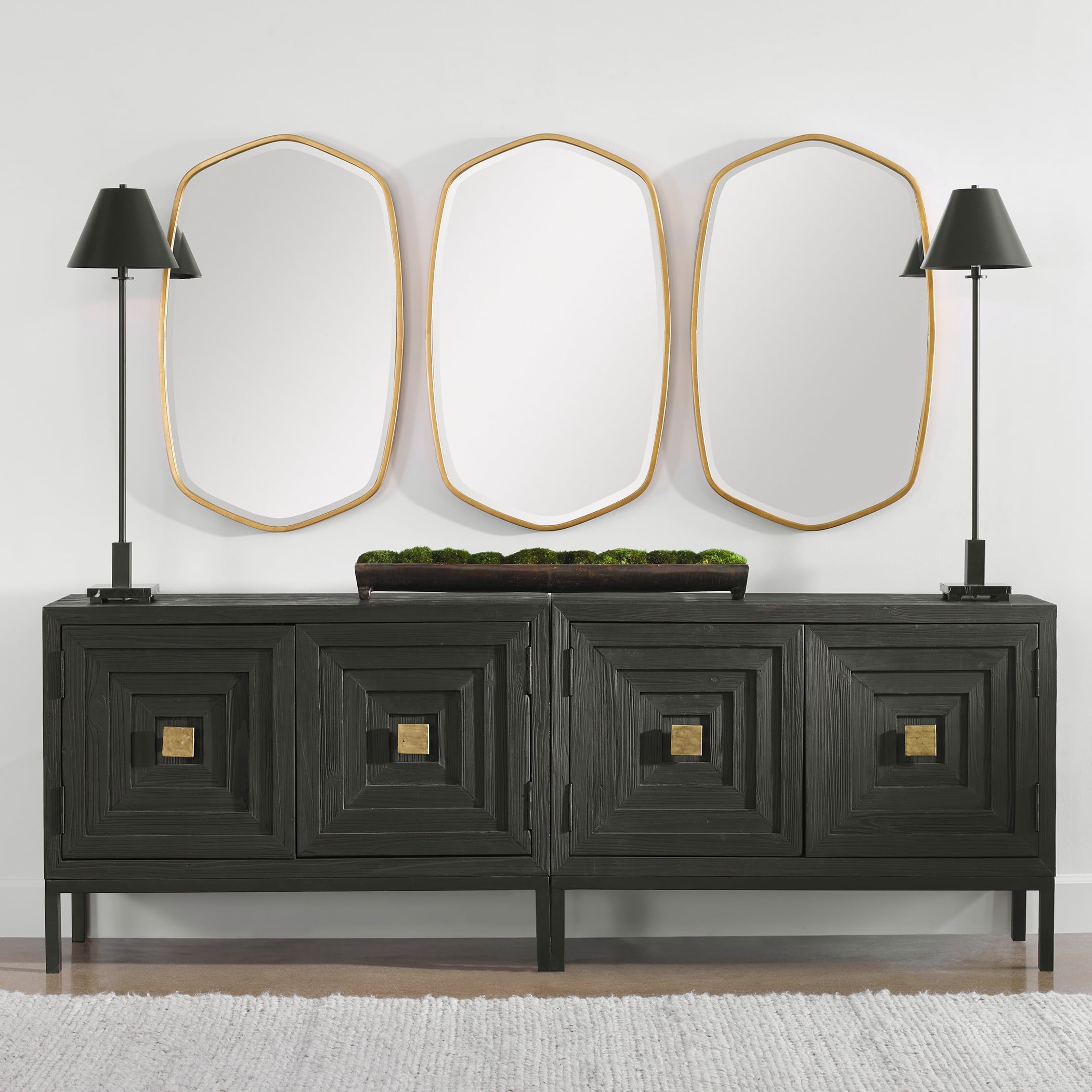 Uttermost Mirrors - Oval Duronia Antiqued Gold Mirror