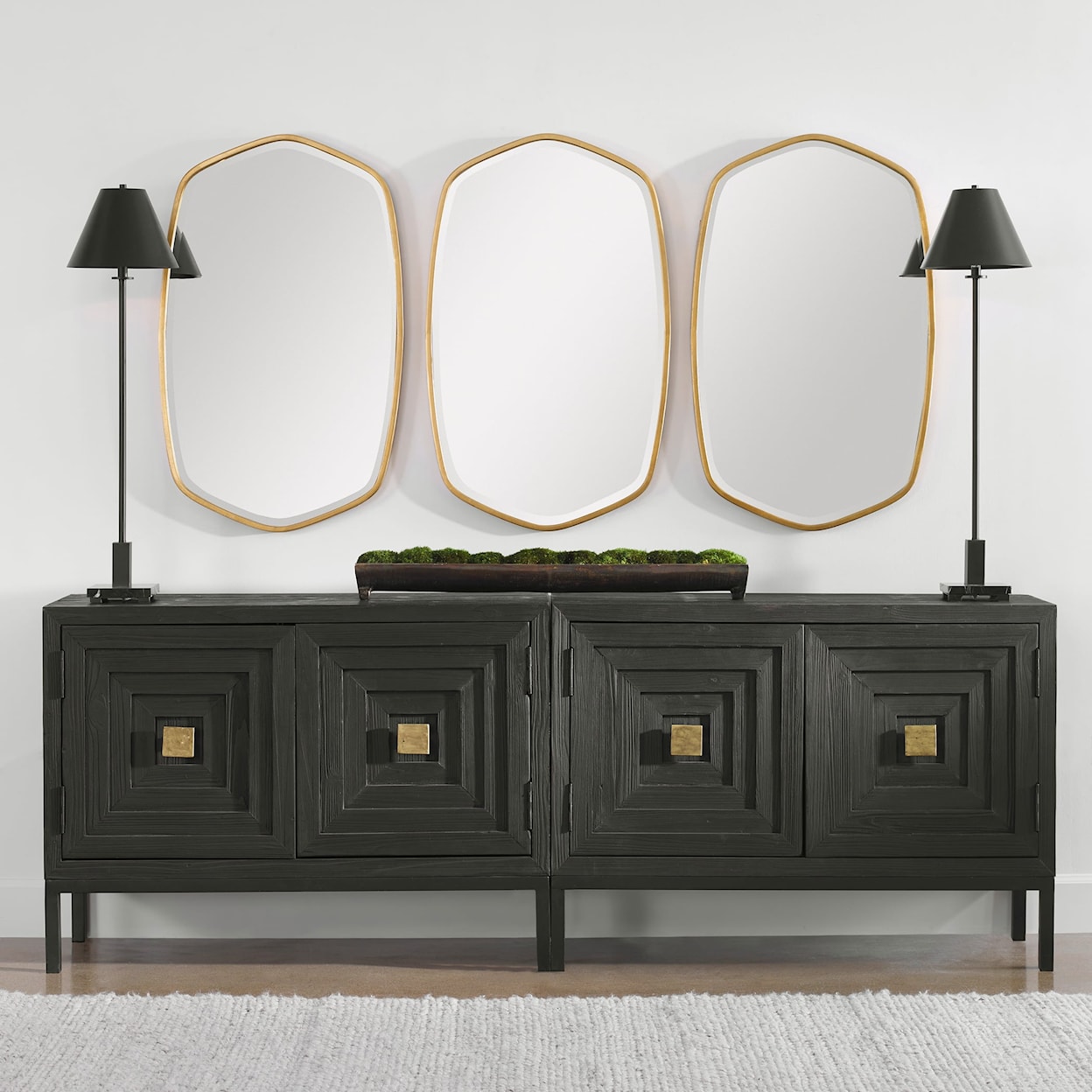 Uttermost Mirrors - Oval Duronia Antiqued Gold Mirror