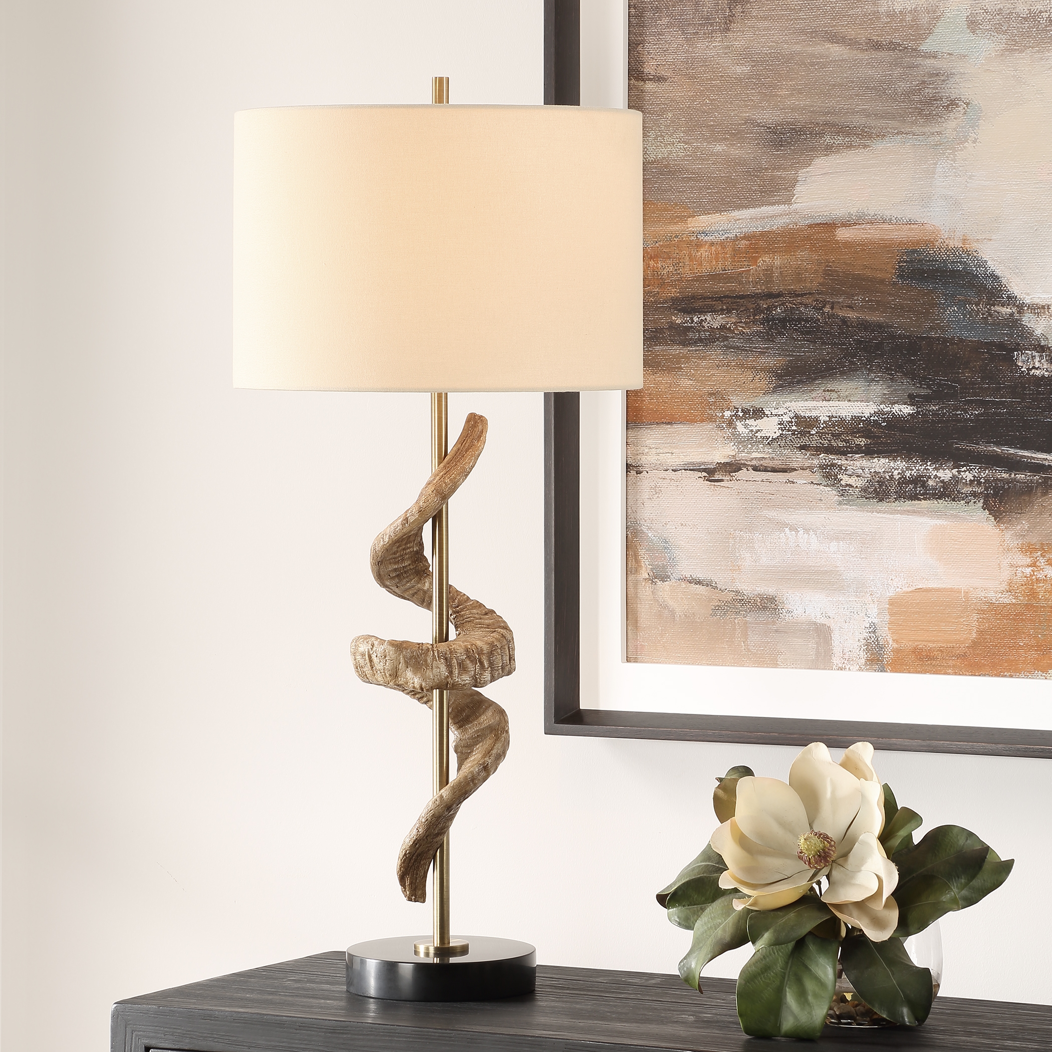 Uttermost Rams Rams Horn Table Lamp