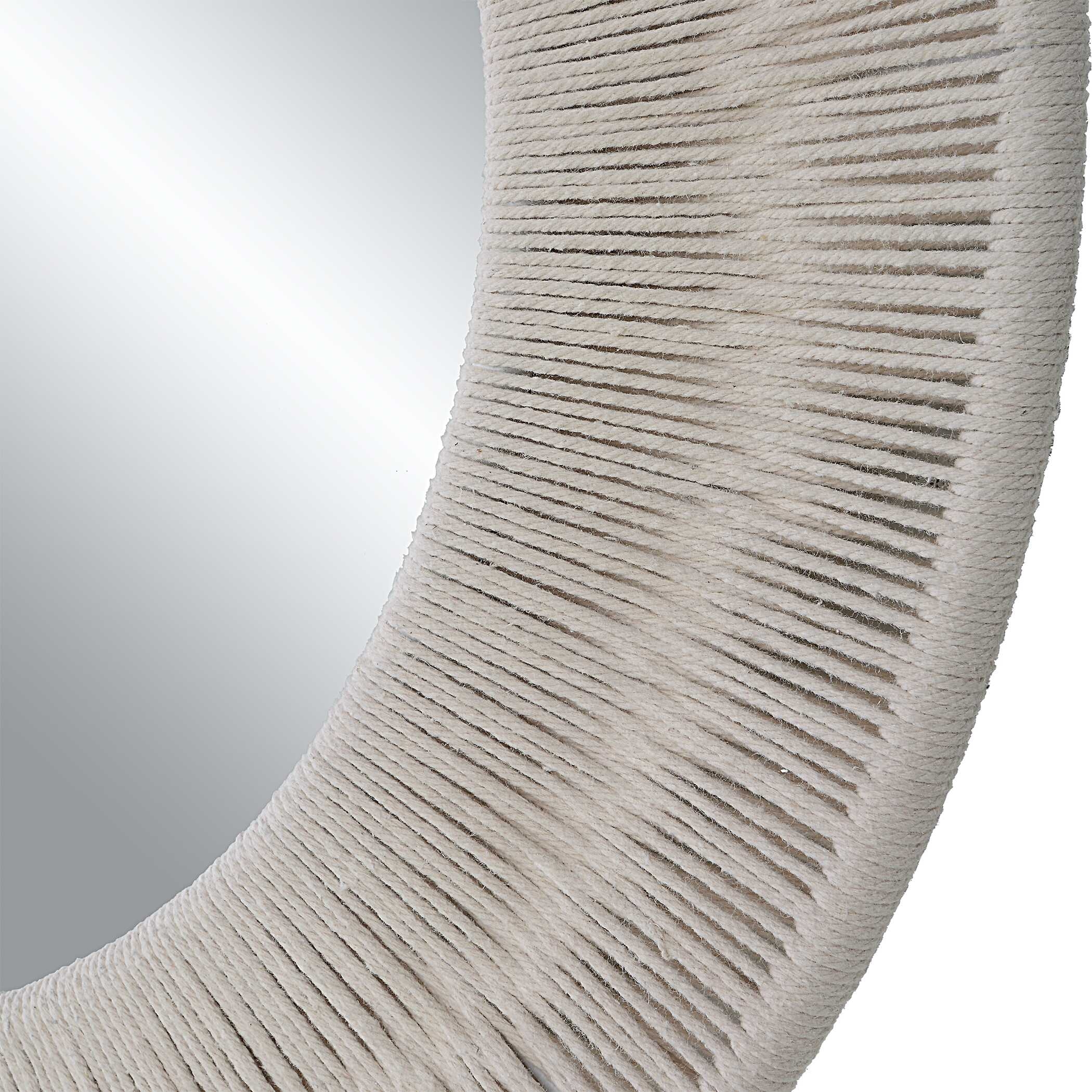 Uttermost Sailor's Knot Sailor's Knot White Small Round Mirror