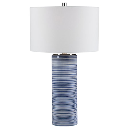 Montauk Striped Table Lamp