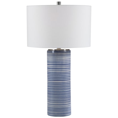 Montauk Striped Table Lamp