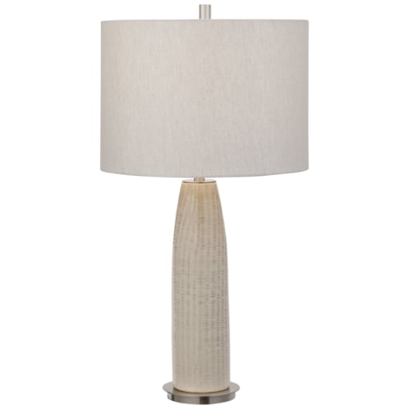 Delgado Light Gray Table Lamp