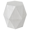 Uttermost Volker White Geometric Accent Table