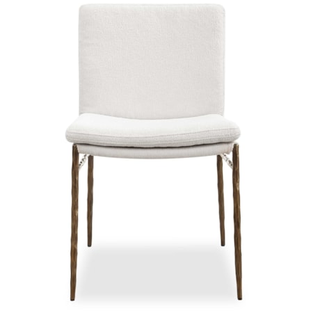 Ascend Textured White Dining Chair