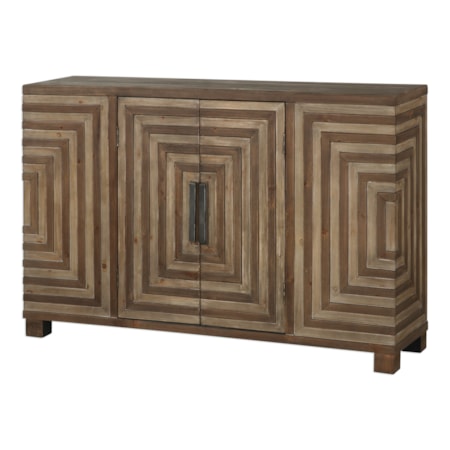 Layton Geometric Console Cabinet