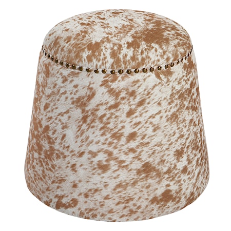 Gumdrop Cow Hide Ottoman