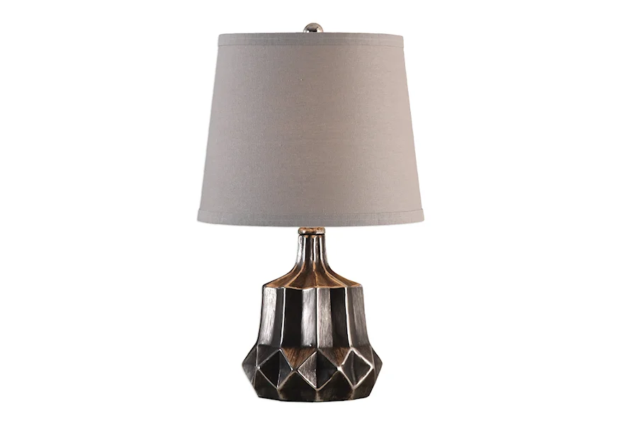 Accent Lamps Felice Dark Charcoal Accent Lamp by Uttermost at Mueller Furniture