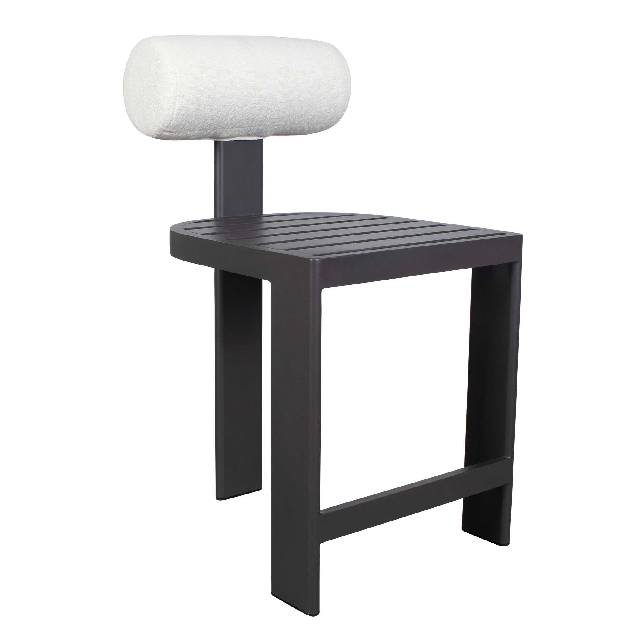 Uttermost Bolster Back Bolster Back White Outdoor Counter Stool