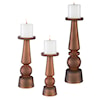 Uttermost Cassiopeia Glass Candleholders- Set of 3