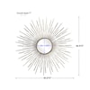 Uttermost Mirrors - Round Golden Rays Starburst Mirror