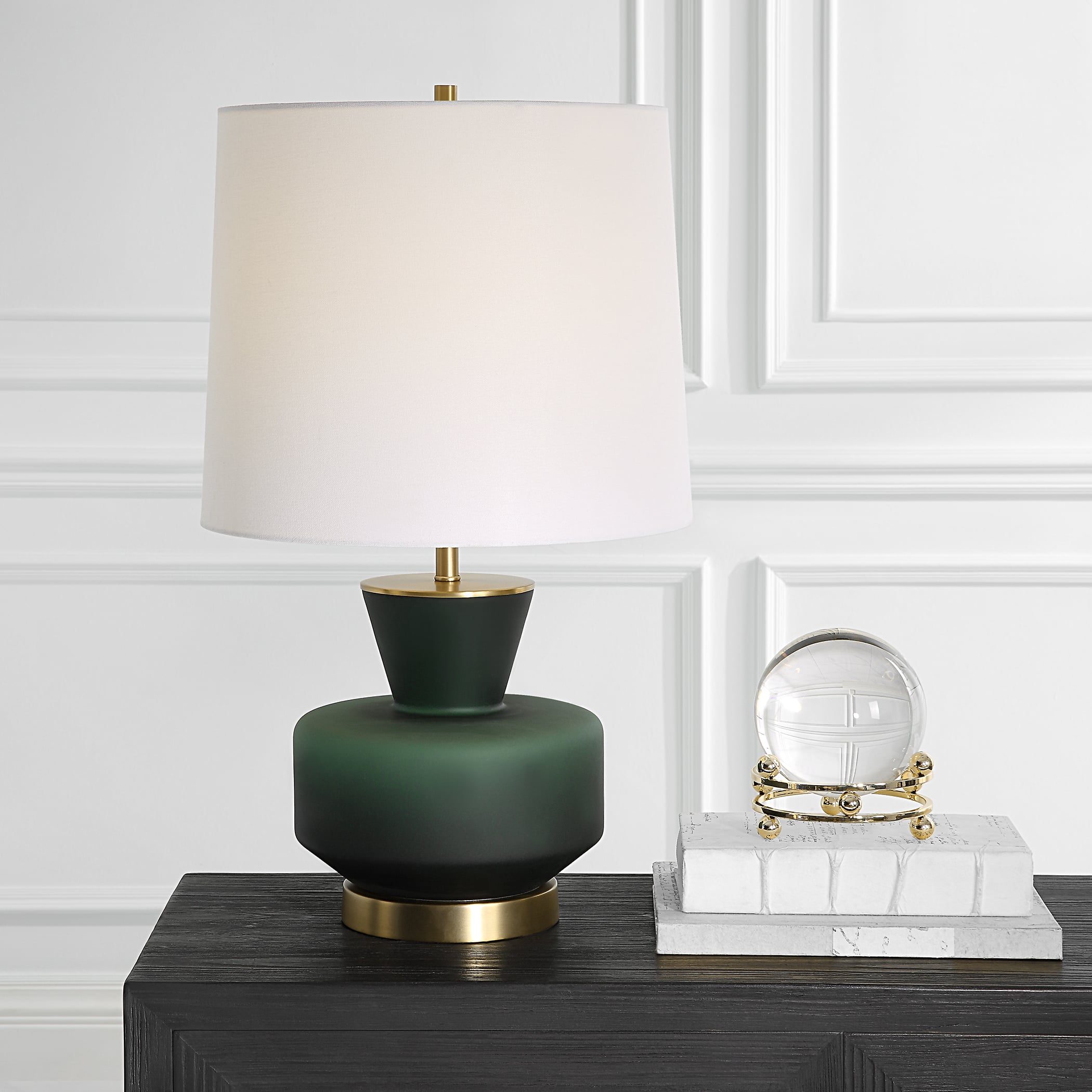 Uttermost Trentino Trentino Dark Emerald Green Table Lamp