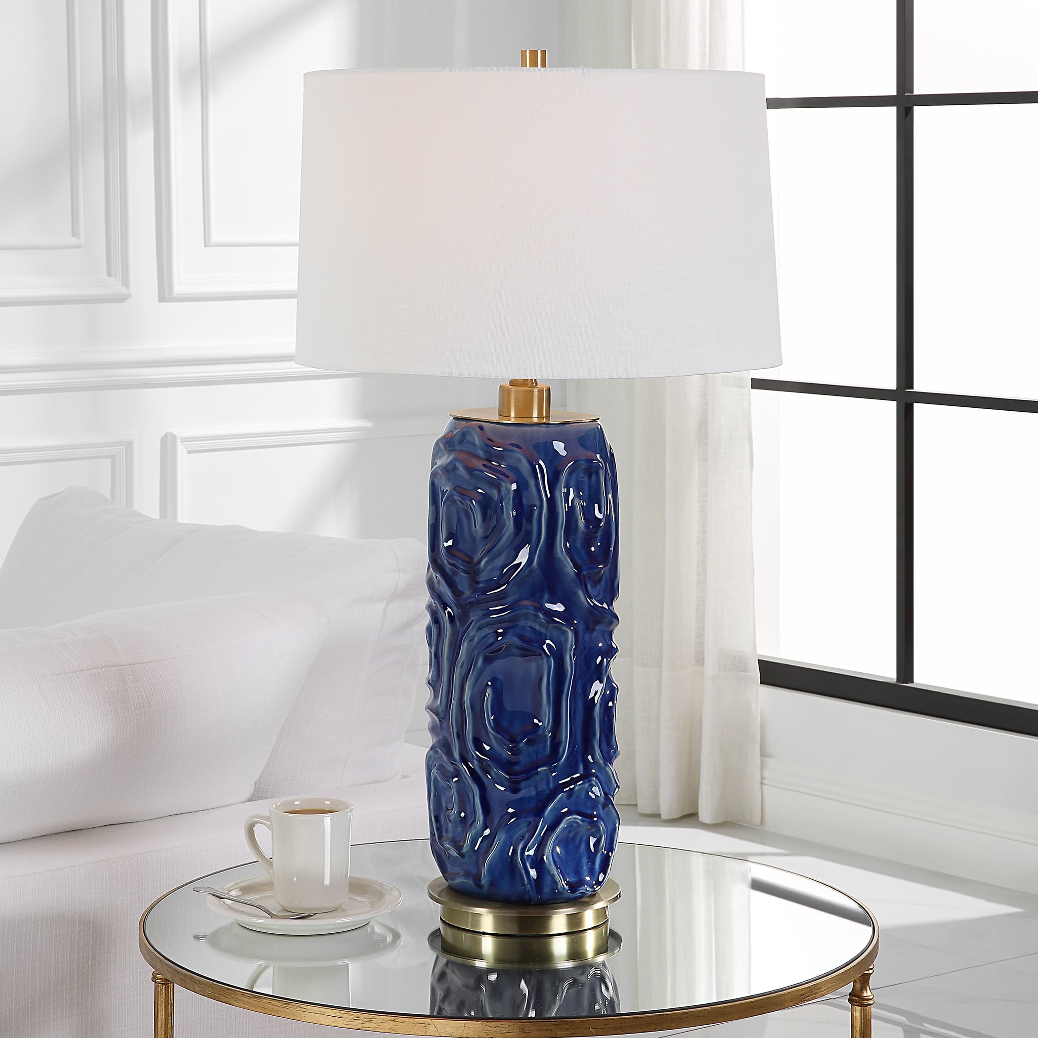 Uttermost Zade Zade Blue Table Lamp