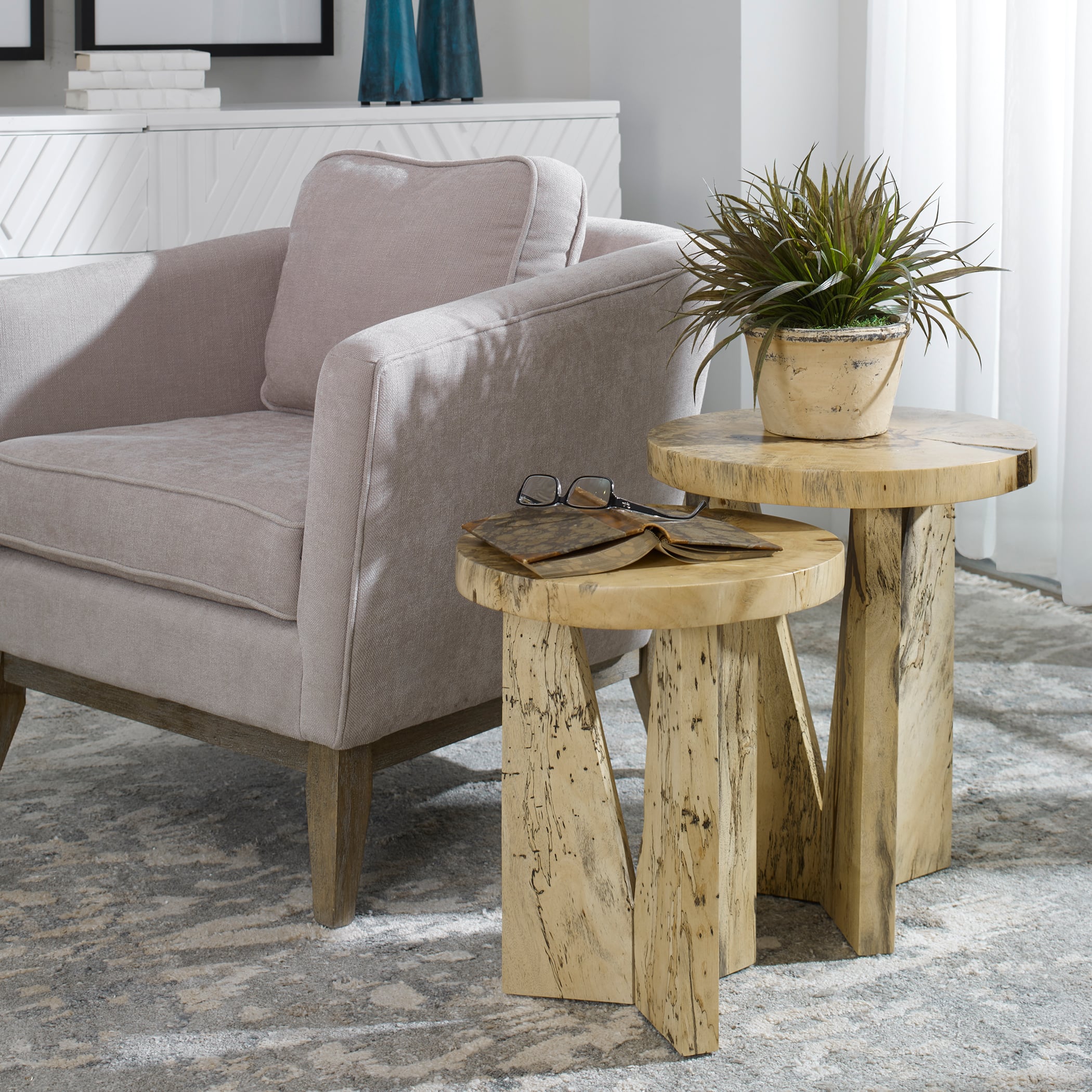 Nadette Natural Nesting Tables S/2