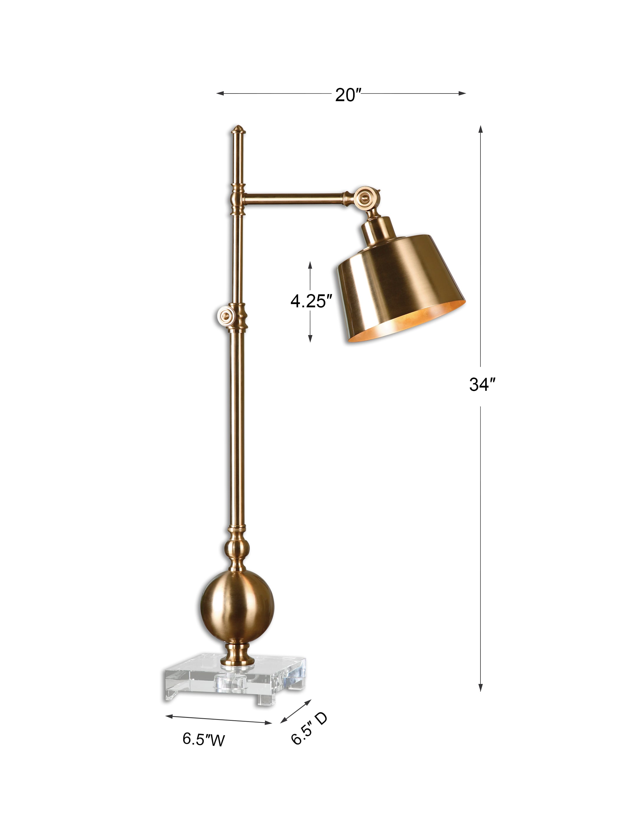 uttermost laton lamp