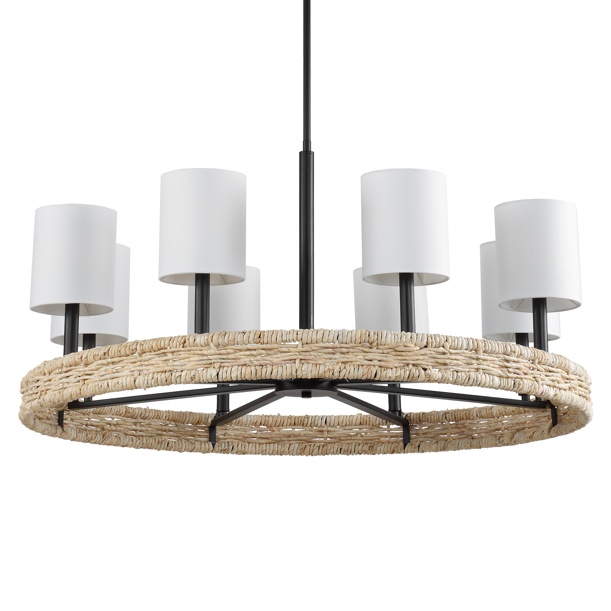 Faiyam 8 Light Rattan Chandelier