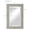 Uttermost Mirrors Branbury Rustic Light Wood Mirror