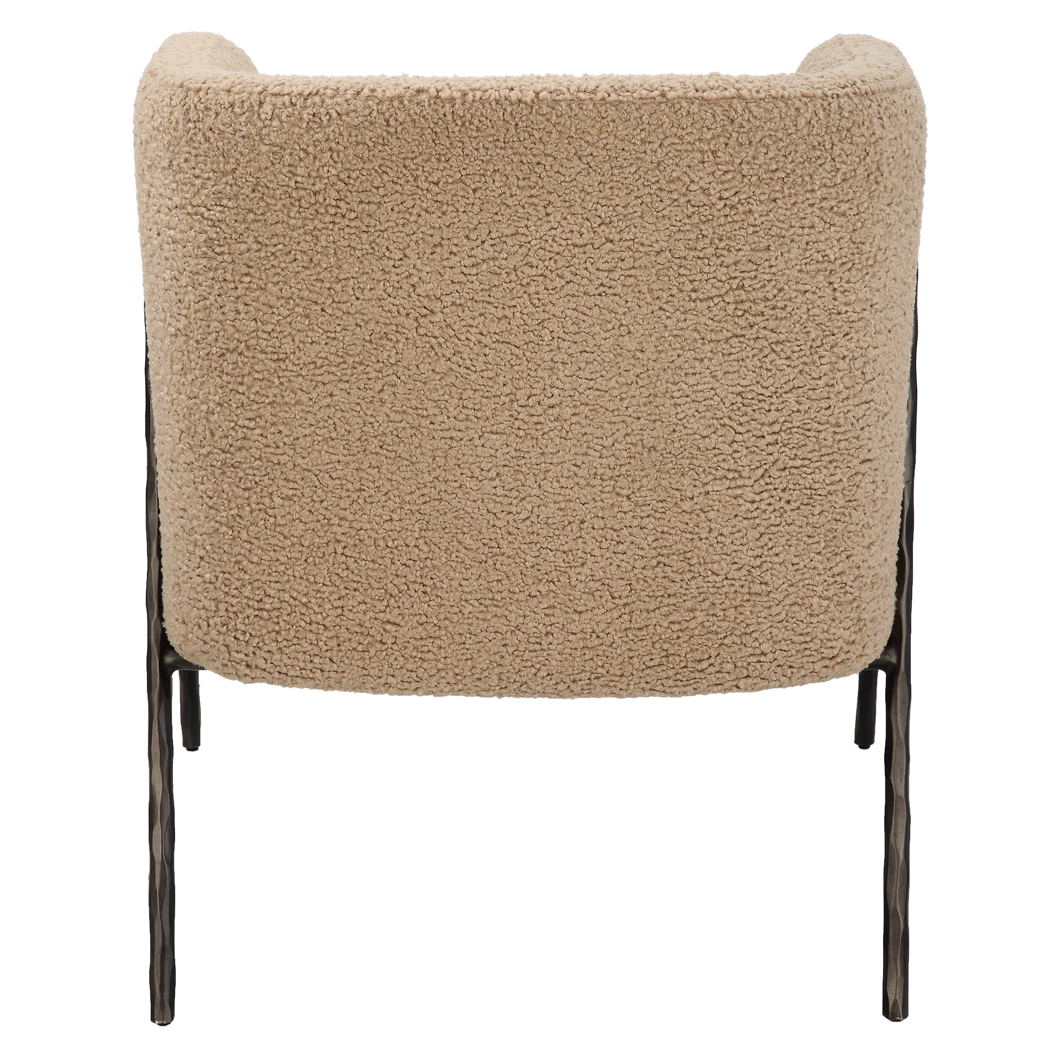 Uttermost Jacobsen Jacobsen Tan Shearling Barrel Chair