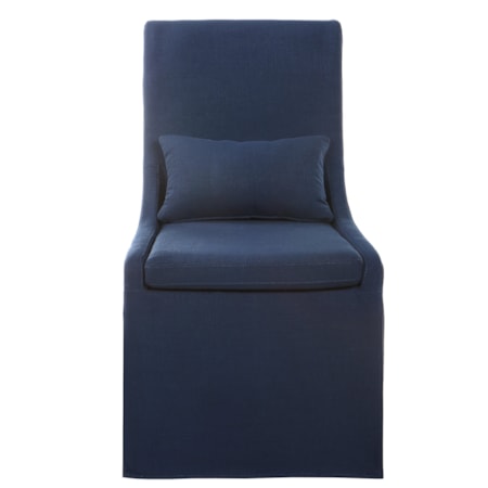 Coley Denim Armless Chair