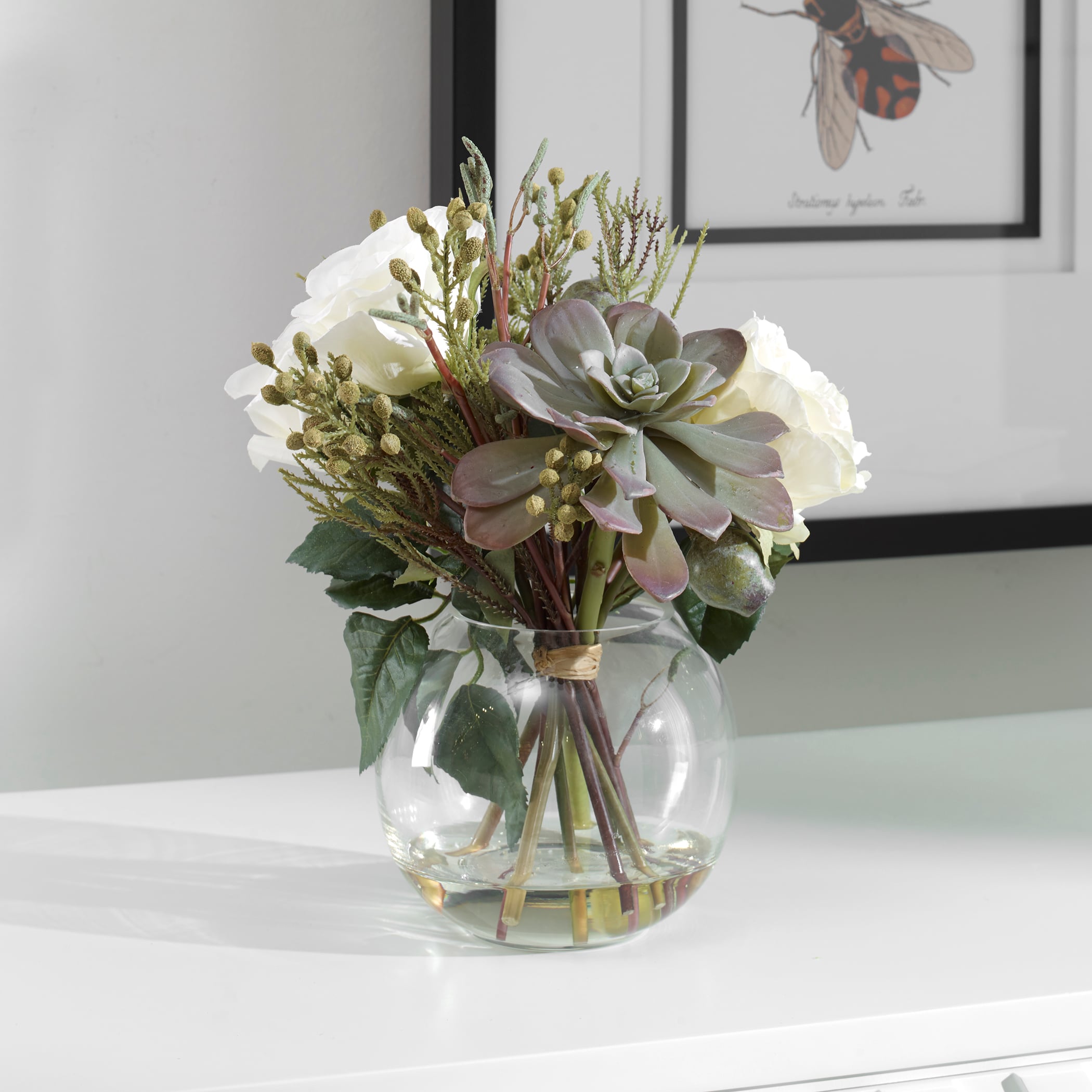 Belmonte Floral Bouquet &amp; Vase
