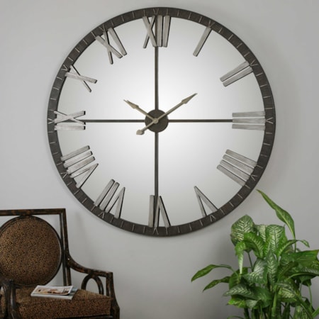 Amelie Large Bronze Wall Clock