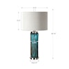 Uttermost Table Lamps Almanzora Blue Glass Lamp